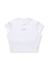 T-shirt court à manches mi-longues coupe ajustée pour homme JJ Malibu - Blanc