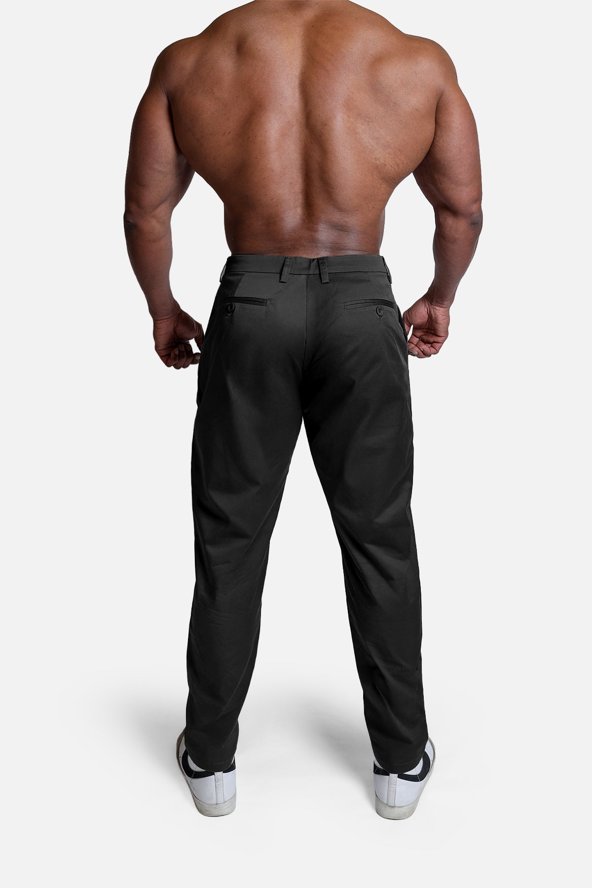 Jed North Herren Fitted Chino-Hose - Schwarz