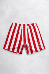 Jed North Men's Retro Bodybuilding Shorts - Red & White