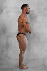 Jed North Bodybuilding-Posing-Hose für Herren – Mattschwarz