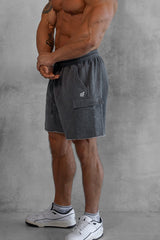 Jed North Men's Men's Cargo Sweat Shorts - Dark Gray