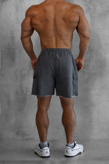 Jed North Men's Men's Cargo Sweat Shorts - Dark Gray