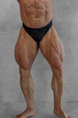 Jed North Herren Classic Physique Wettkampfhose 2" Saum - Schwarz