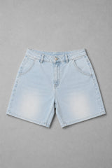 Jed North Men's Baggy Fit Denim Shorts - Blue