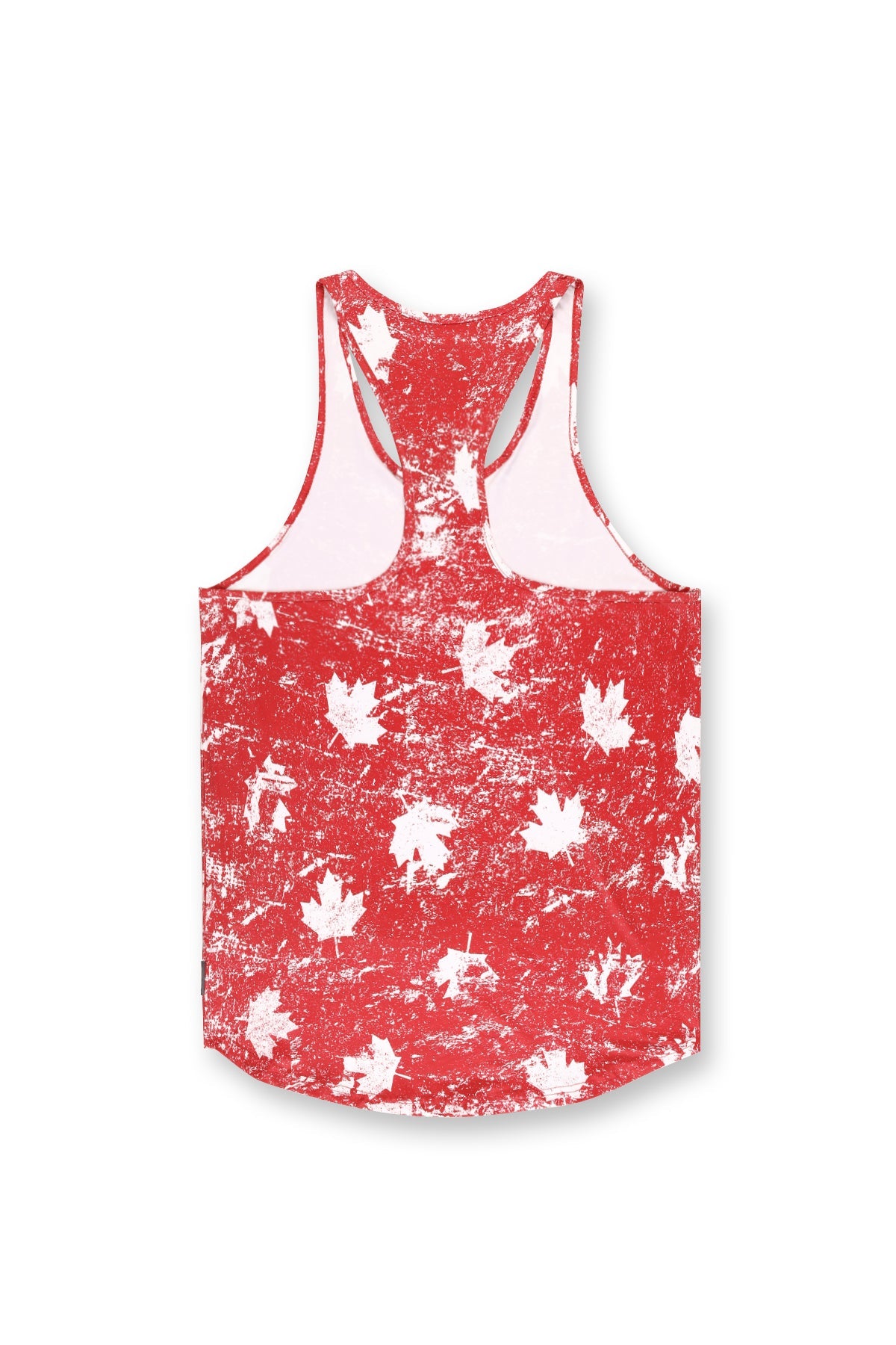 Débardeur stringer à motif pour homme Jed North - Feuille d'érable rouge