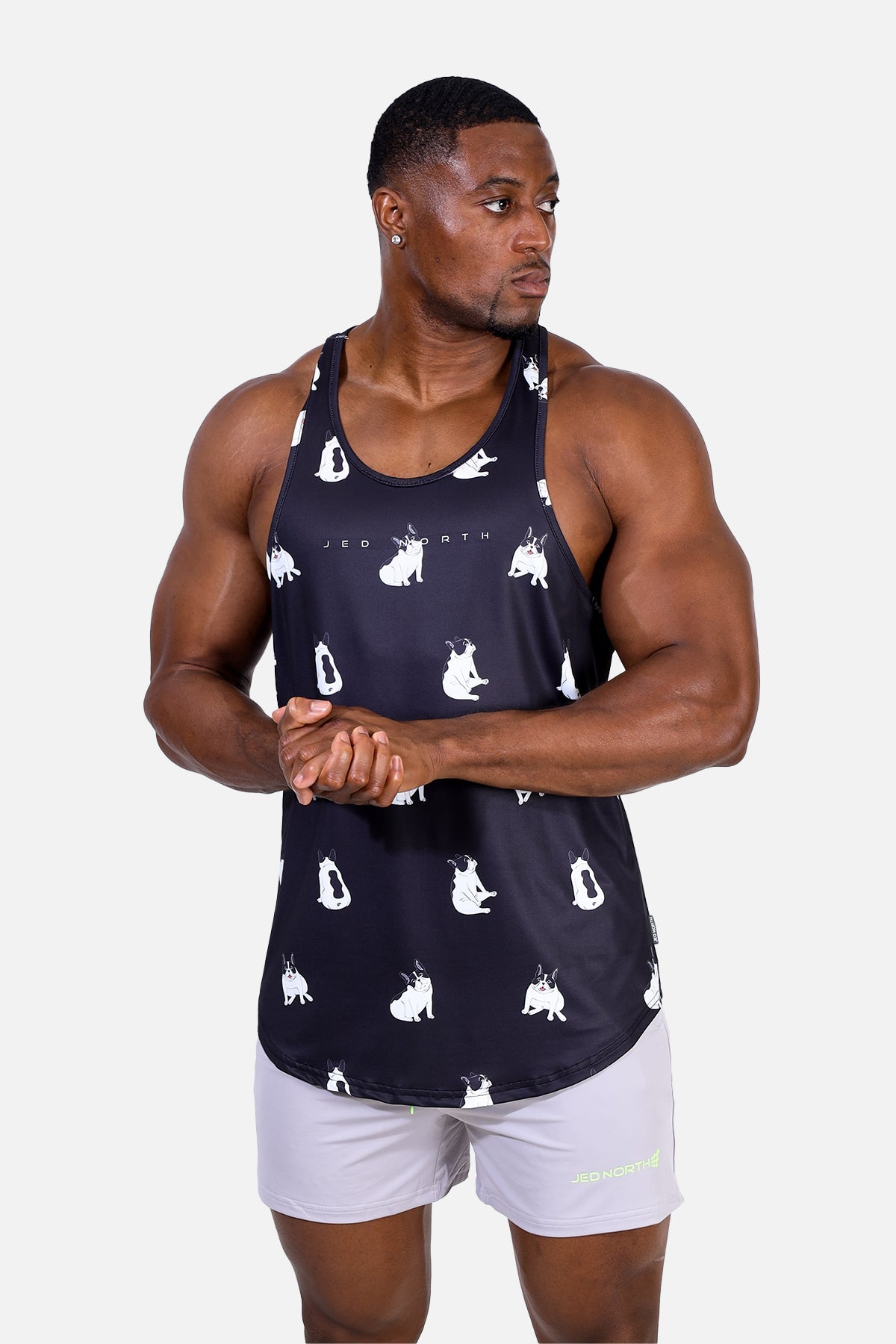 Jed North Herren Muscle-Stringer mit Grafik - Bulldogs
