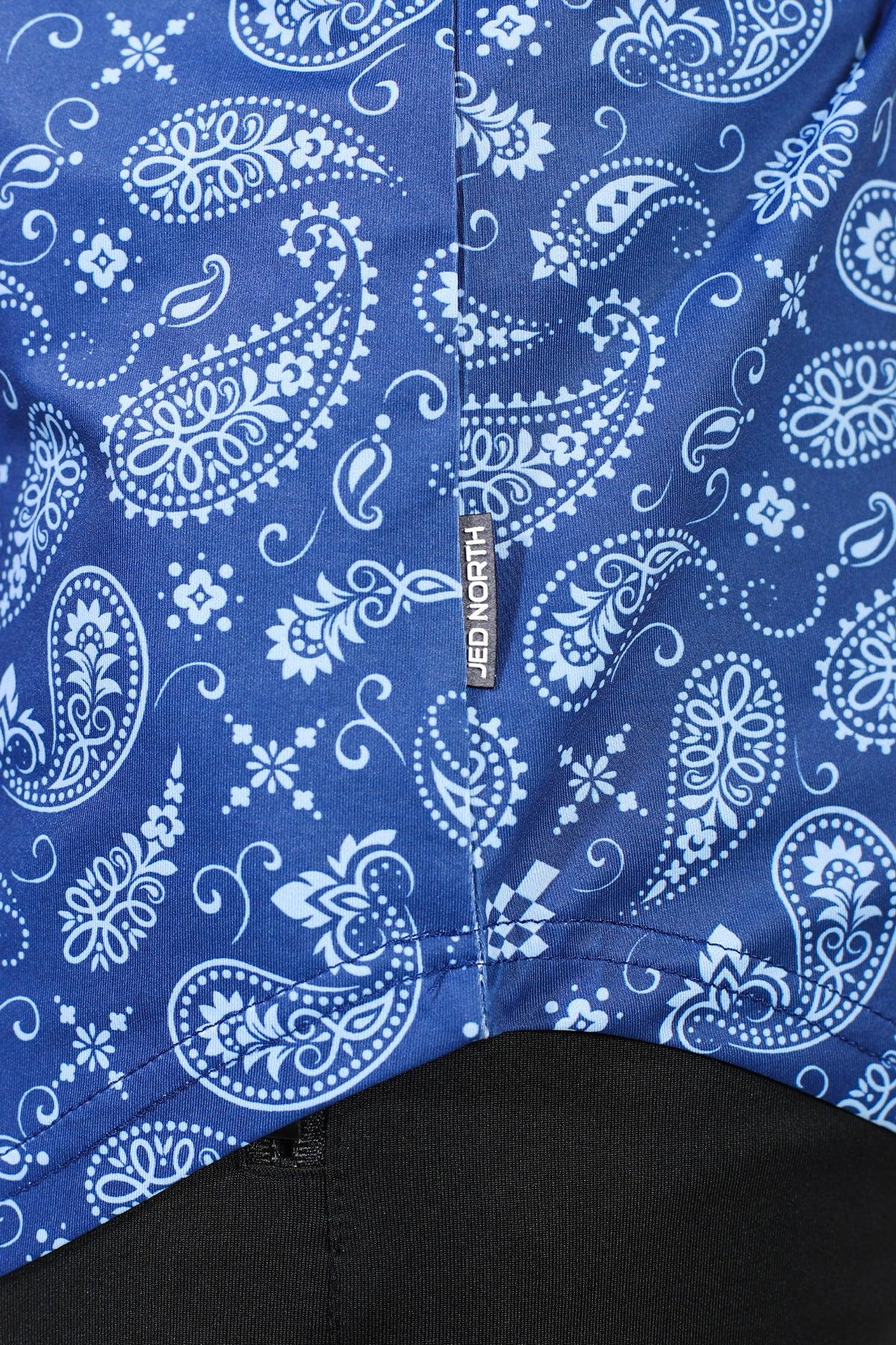 Jed North Herren Graphic Muscle Stringer - Navy Paisley