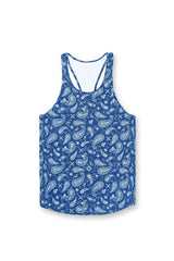 Jed North Herren Graphic Muscle Stringer - Navy Paisley