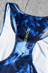 Jed North Herren Muscle Stringer mit Grafik - Abstract Blue