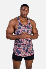Jed North Herren Muscle-Stringer mit Grafik – USA-Flagge