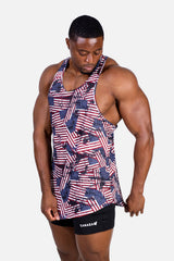 Jed North Herren Muscle-Stringer mit Grafik – USA-Flagge