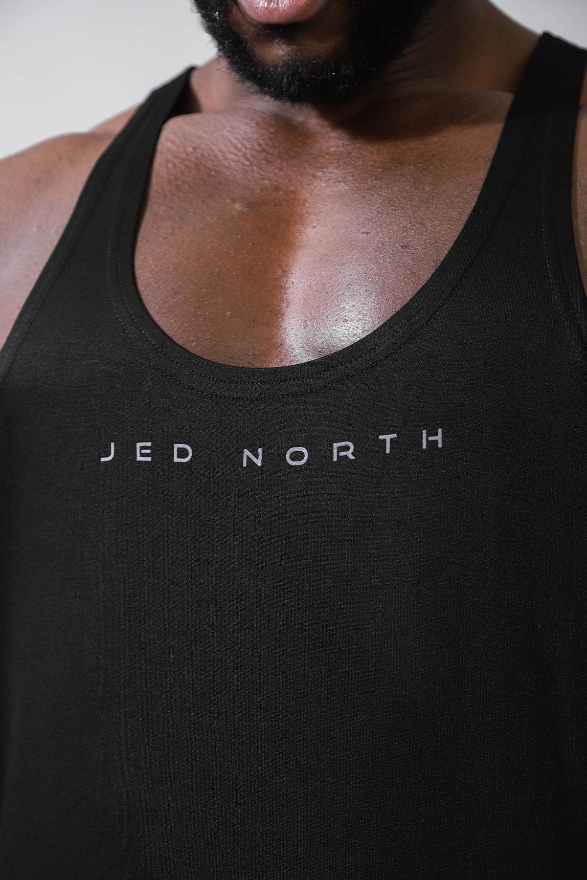 Jed North Herren Classic Bodybuilding Racerback Stringer - Premium Schwarz