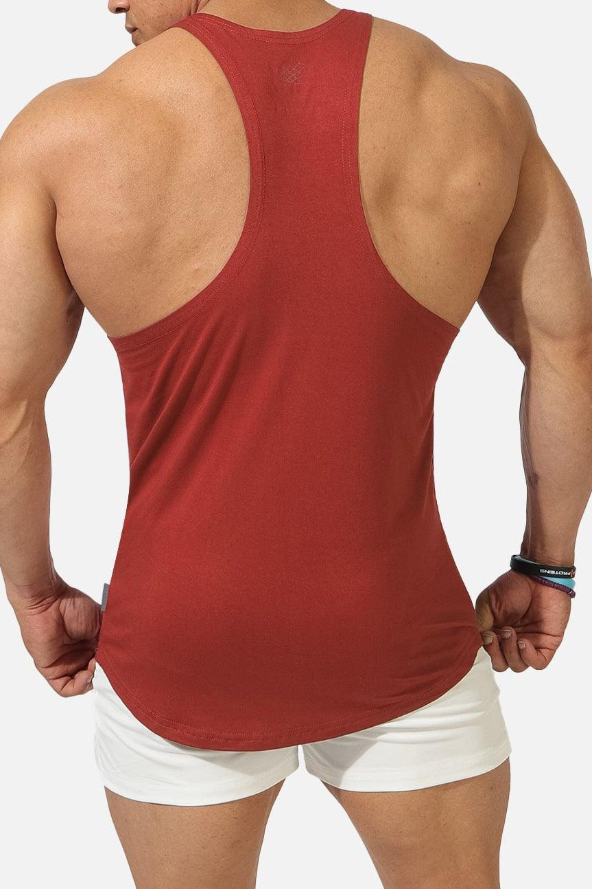 Jed North Herren Classic Bodybuilding Racerback Stringer - Kastanienbraun