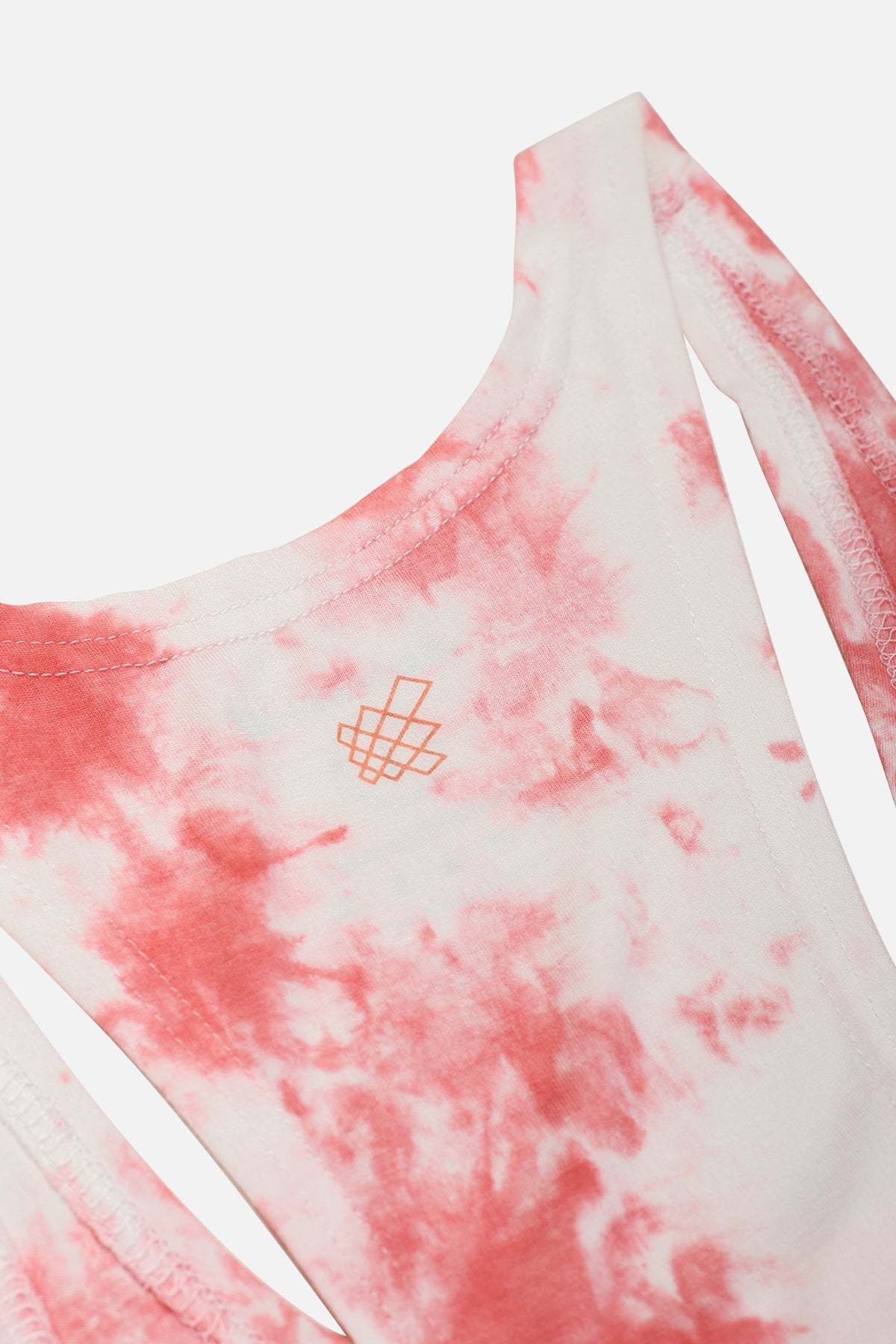 Jed North Herren Classic Bodybuilding Racerback Stringer - Rot Tie-Dye