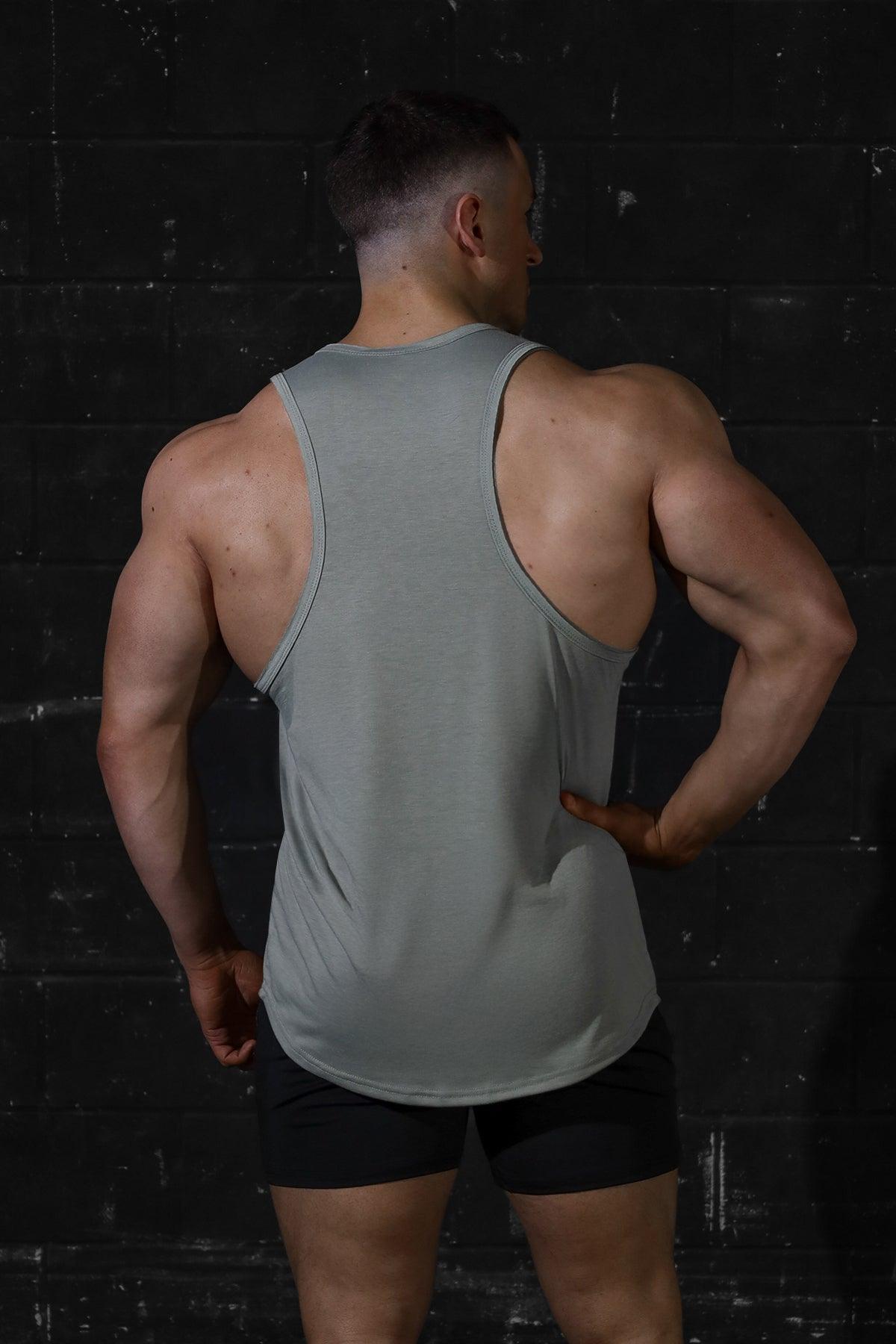 Jed North Herren Vital Raw-Hem Tanktop 2.0 - Grau
