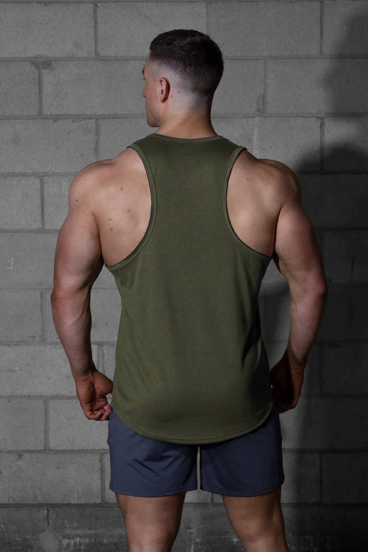 Jed North Herren Vital Raw-Hem Tank Top 2.0 - Grün