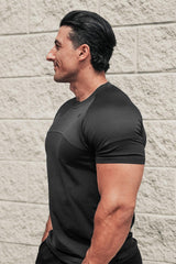 Jed North Core Mesh Trainings-T-Shirt für Herren 2.0 - Schwarz