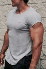 Jed North Men's Evolve Cap Sleeve Muscle T-Shirt 2.0 - Light Gray