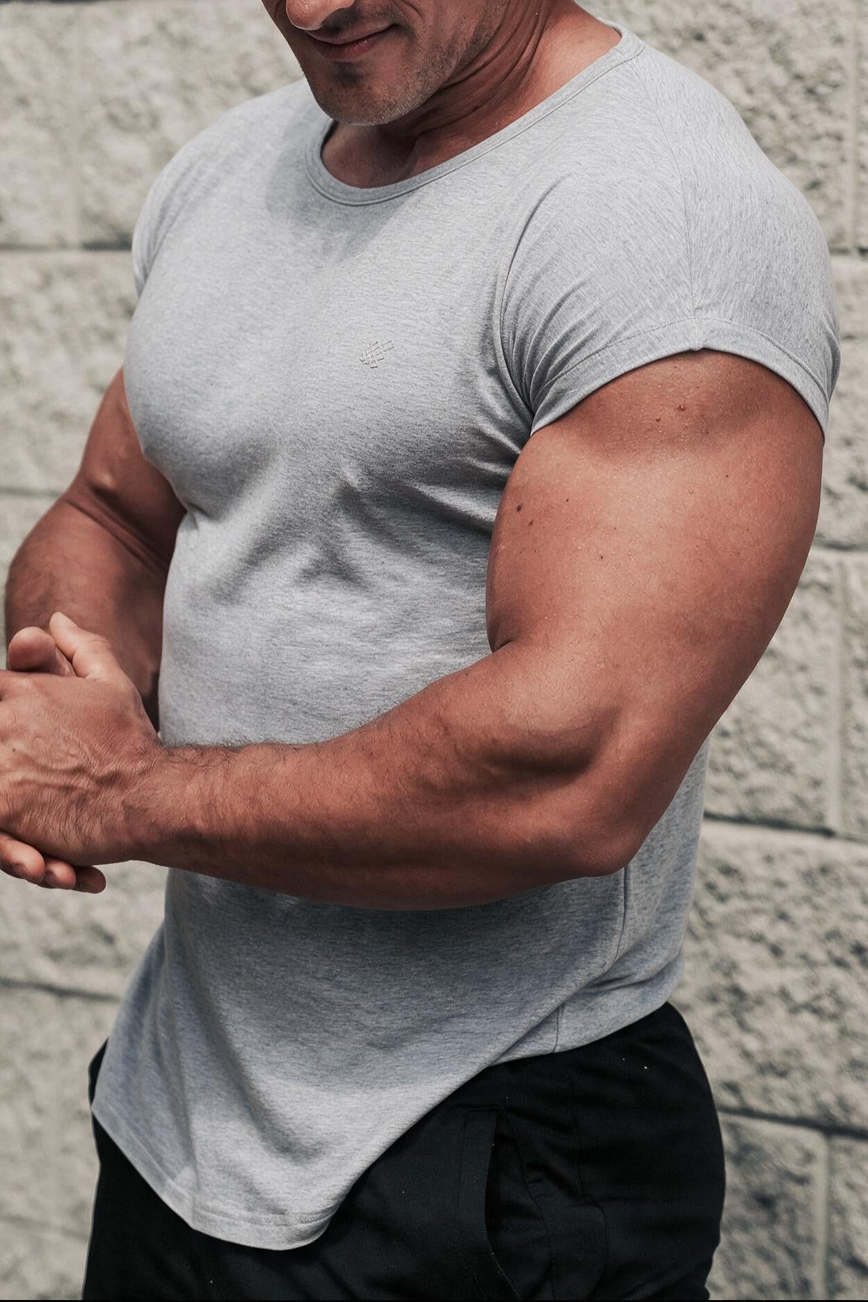 Jed North Men's Evolve Cap Sleeve Muscle T-Shirt 2.0 - Light Gray