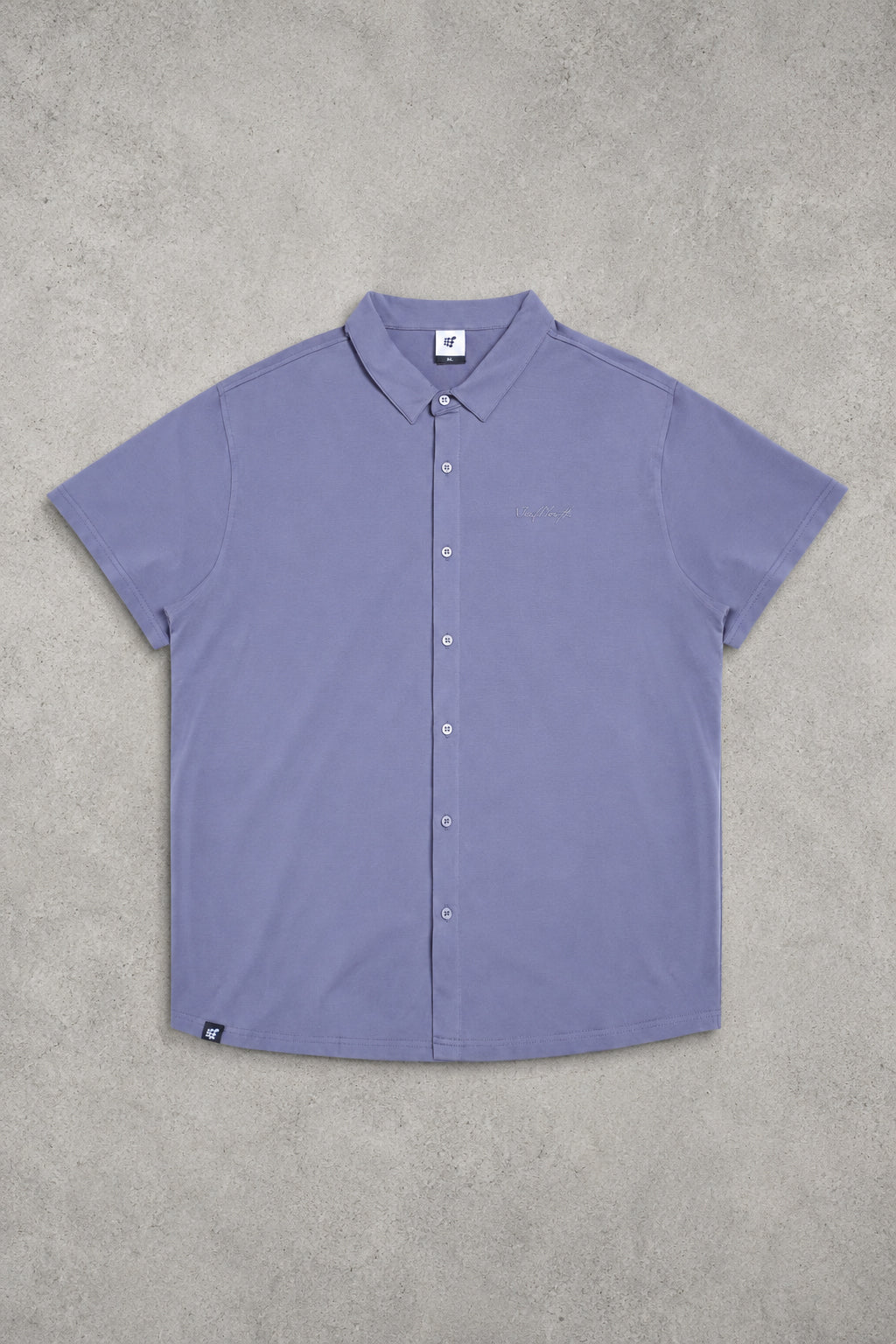 Jed North Men's Muscle-Fit Stretch Short Sleeve Shirt - Muted Blue