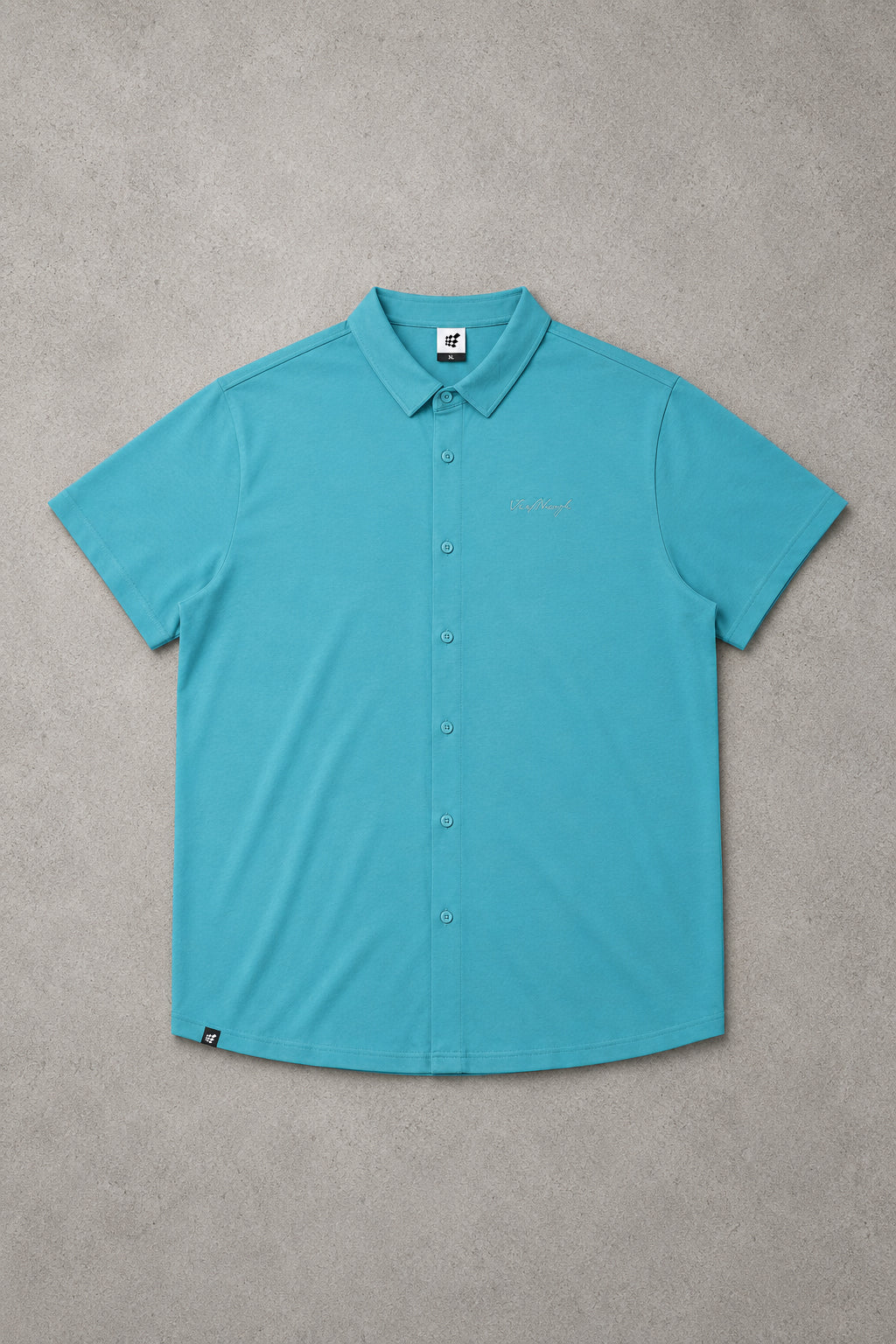 Jed North Men's Muscle-Fit Stretch Short Sleeve Shirt - Light Teal