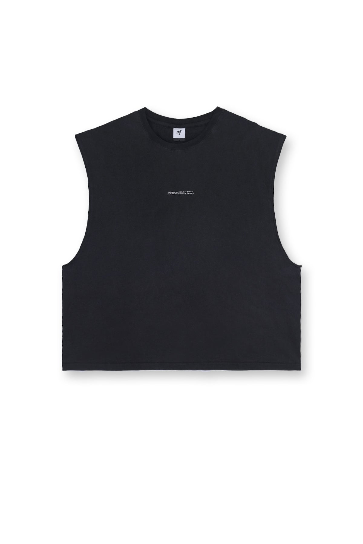 Jed North Herren Box Cut Muscle-Shirt - Schwarz