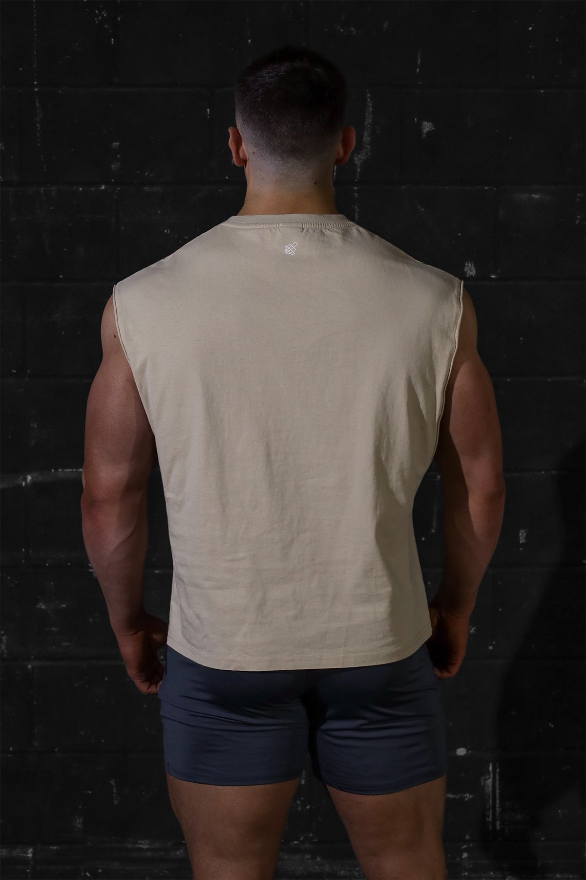 Jed North Herren Box Cut Muscle-Shirt - Hellkhaki
