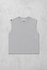 Jed North Men's Retro Oversized Muscle Tee - Light Gray
