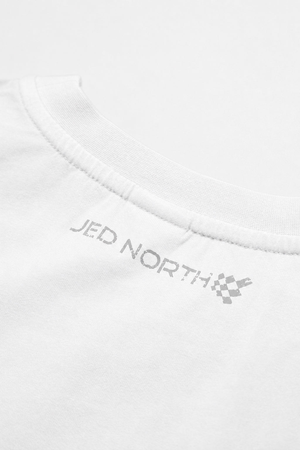 Jed North Herren Retro Oversized Muscle-Shirt - Gewaschenes Weiß