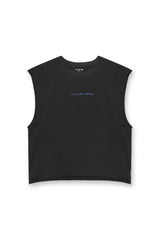 Jed North Men's Raglan Sleeveless Muscle Tank - All Black