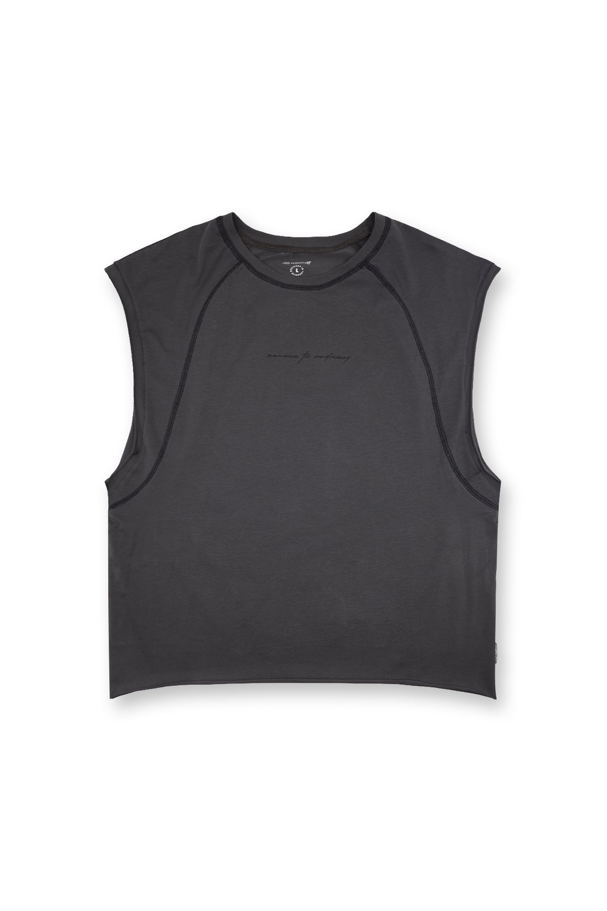 Jed North Herren ärmelloses Raglan-Tanktop - Dunkelgrau