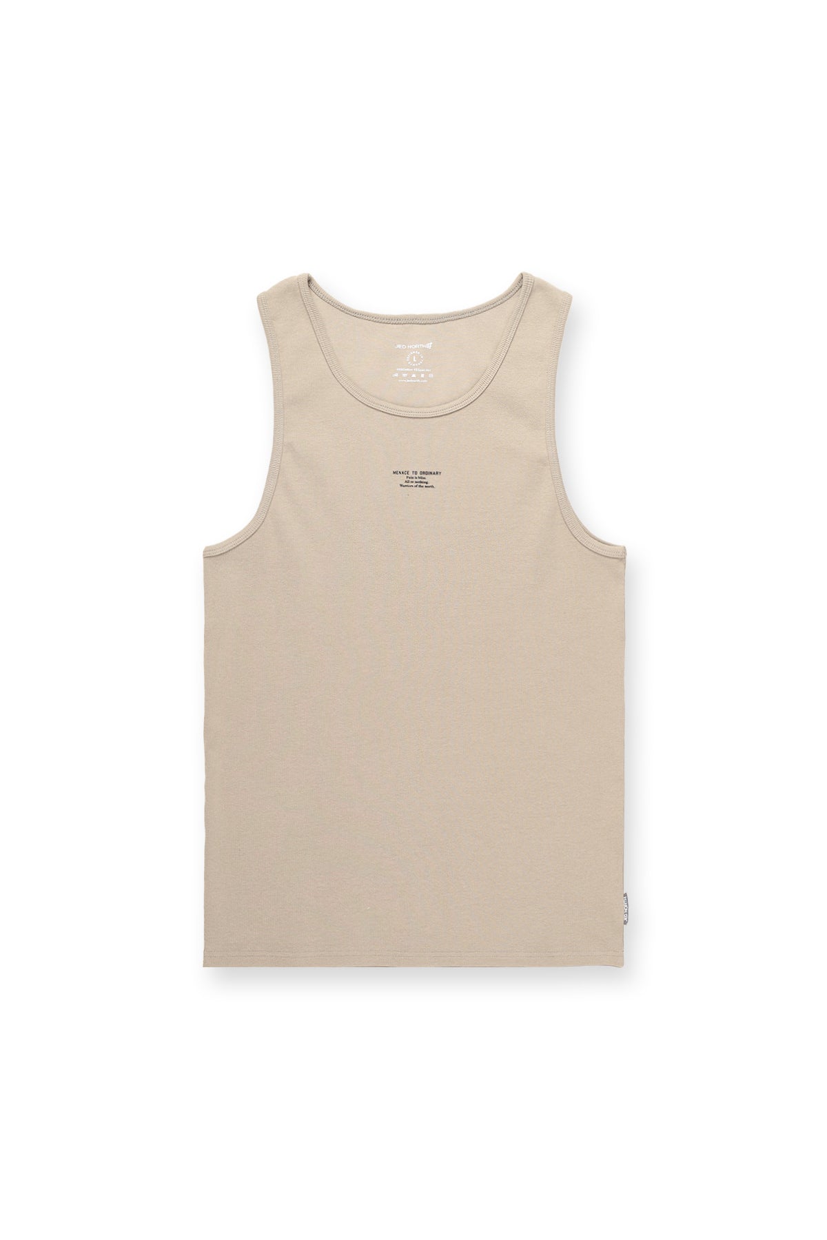 Jed North Herren Ripp-Muskelshirt - Khaki