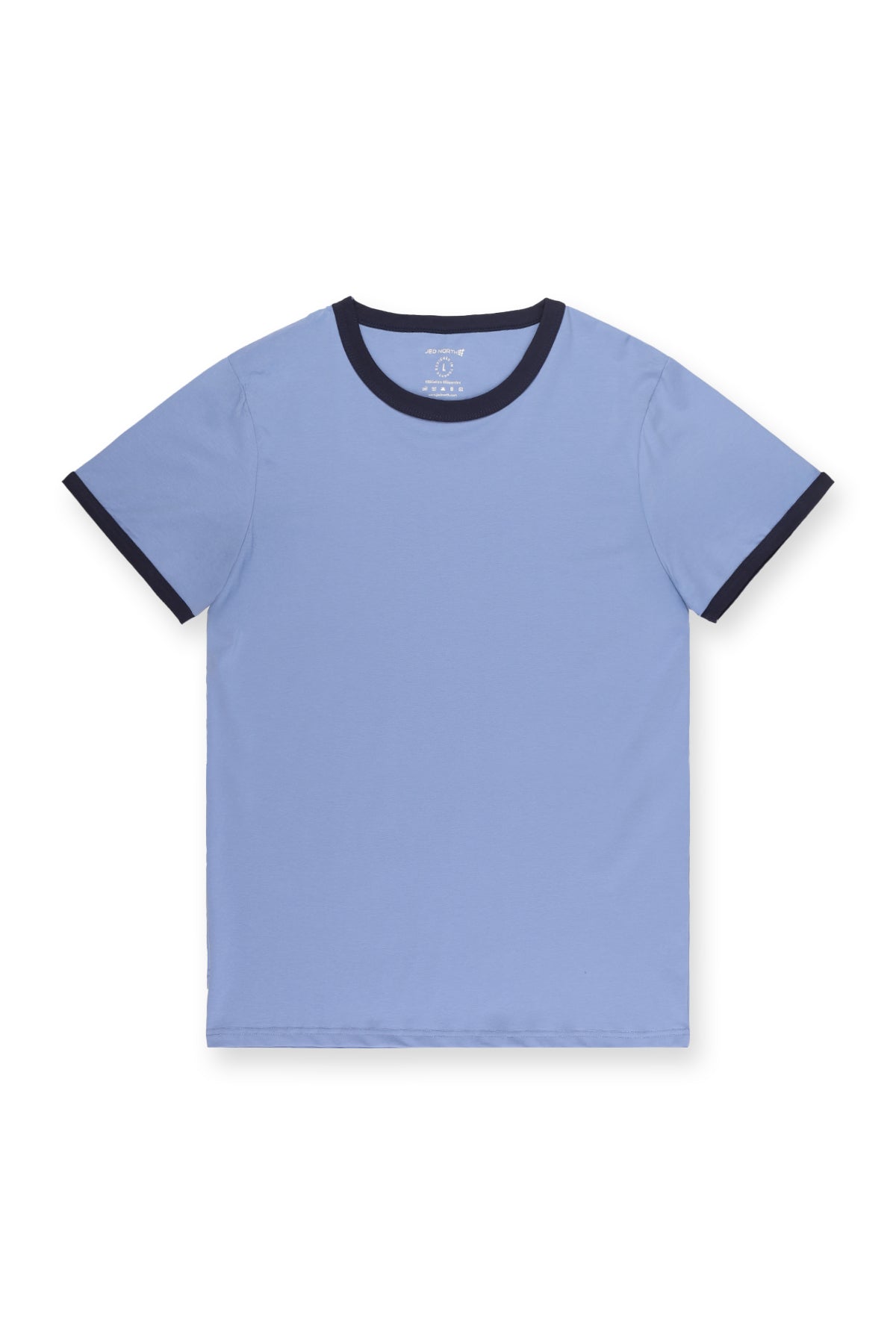 Jed North Muscle-Fit Ringer-T-Shirt für Herren – Electric Blue