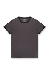 Jed North Herren Muscle-Fit Ringer-T-Shirt - Steingrau