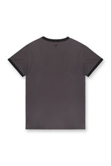 Jed North Herren Muscle-Fit Ringer-T-Shirt - Steingrau