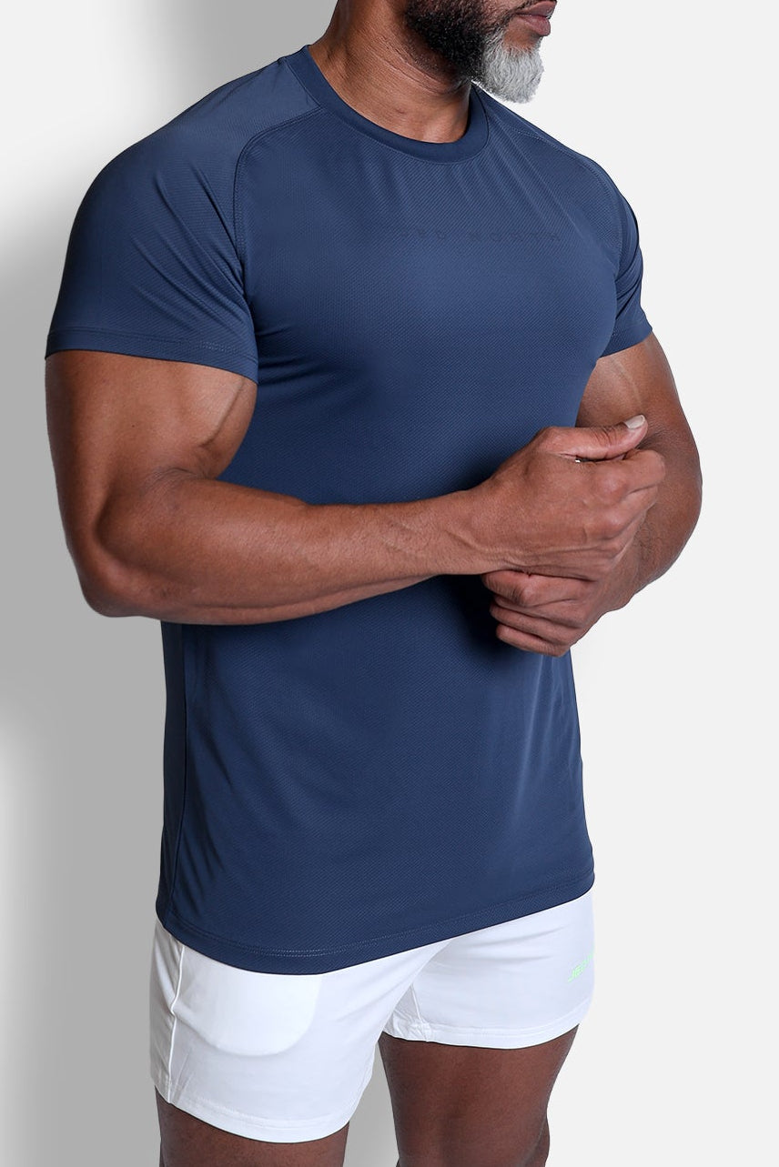 T-shirt d'entraînement premium pour homme Jed North - Bleu marine