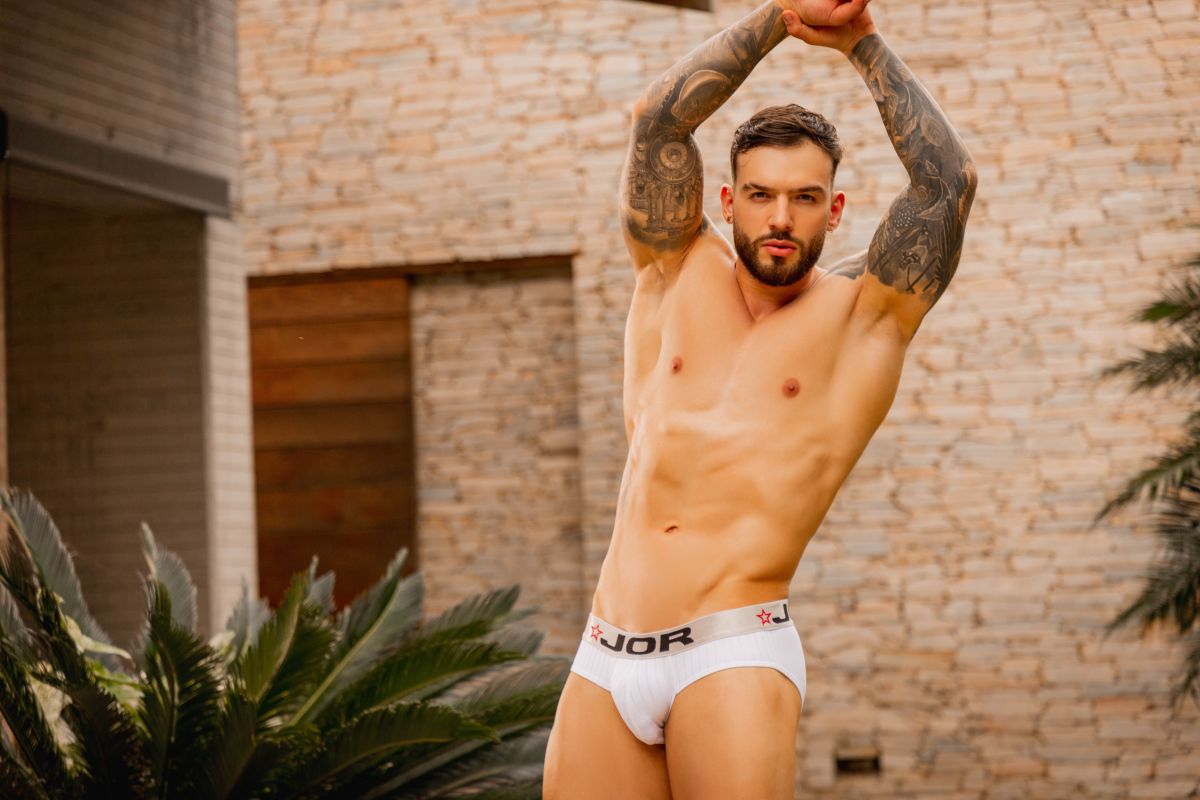 JOR 2331 Cronos Briefs Color White - EricSaloDesign.com