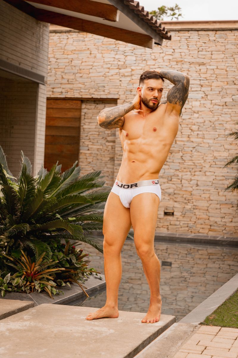 JOR 2331 Cronos Briefs Color White - EricSaloDesign.com