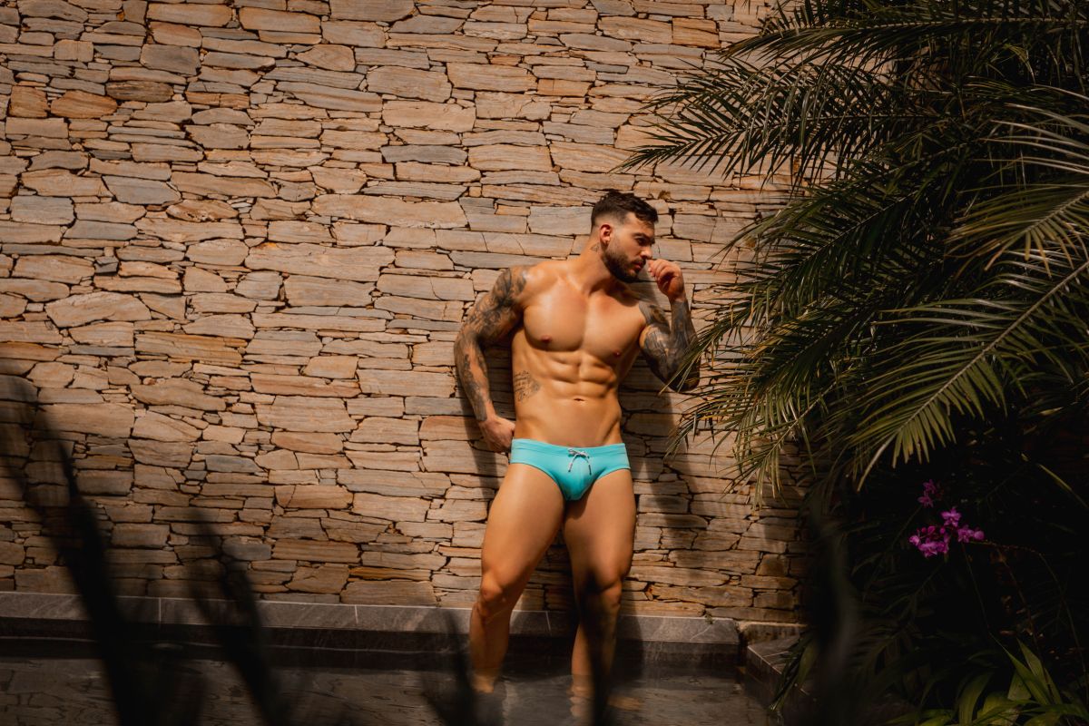 JOR 2387 Travel Swim Briefs Color Turquoise - EricSaloDesign.com