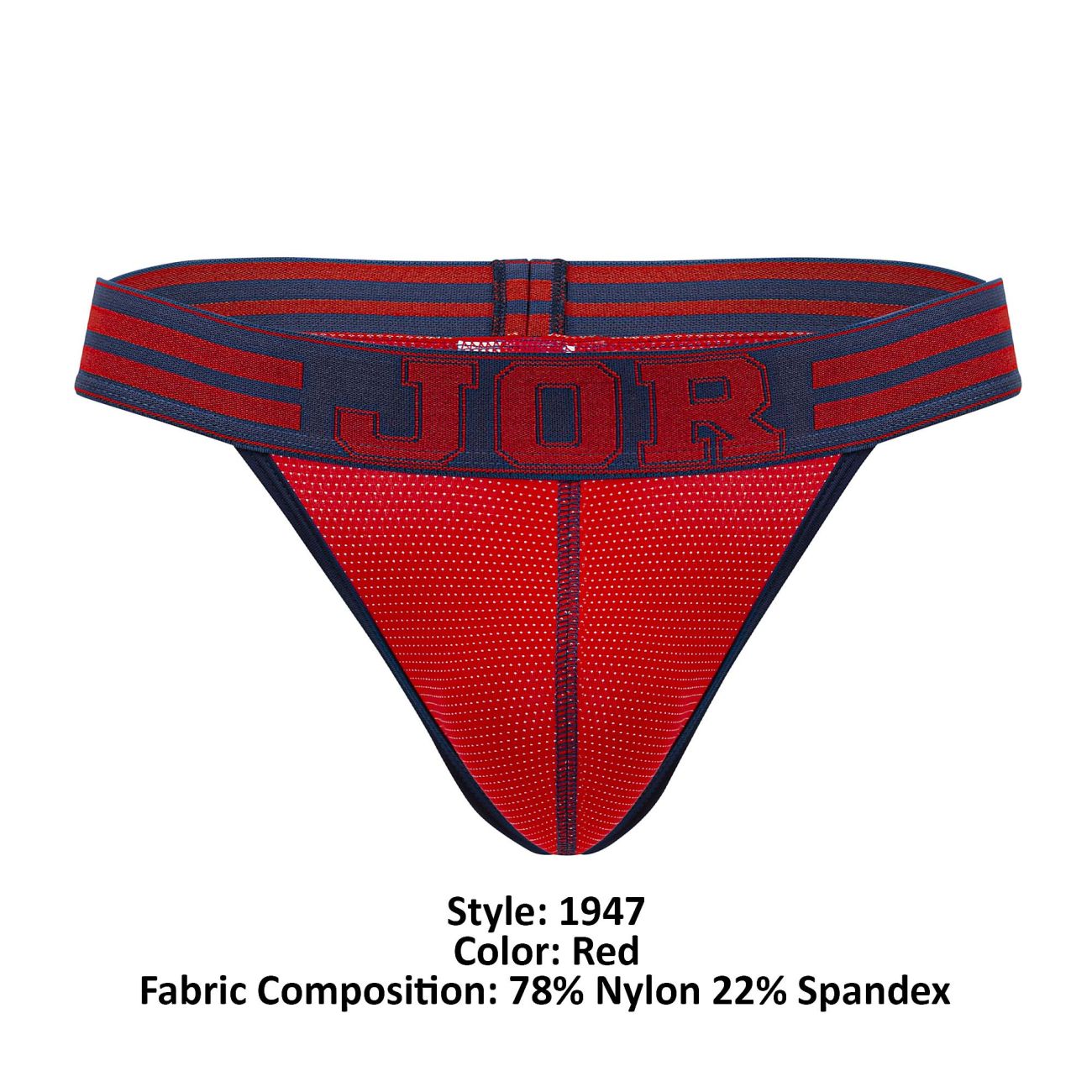 JOR 1947 College Thongs Color Red