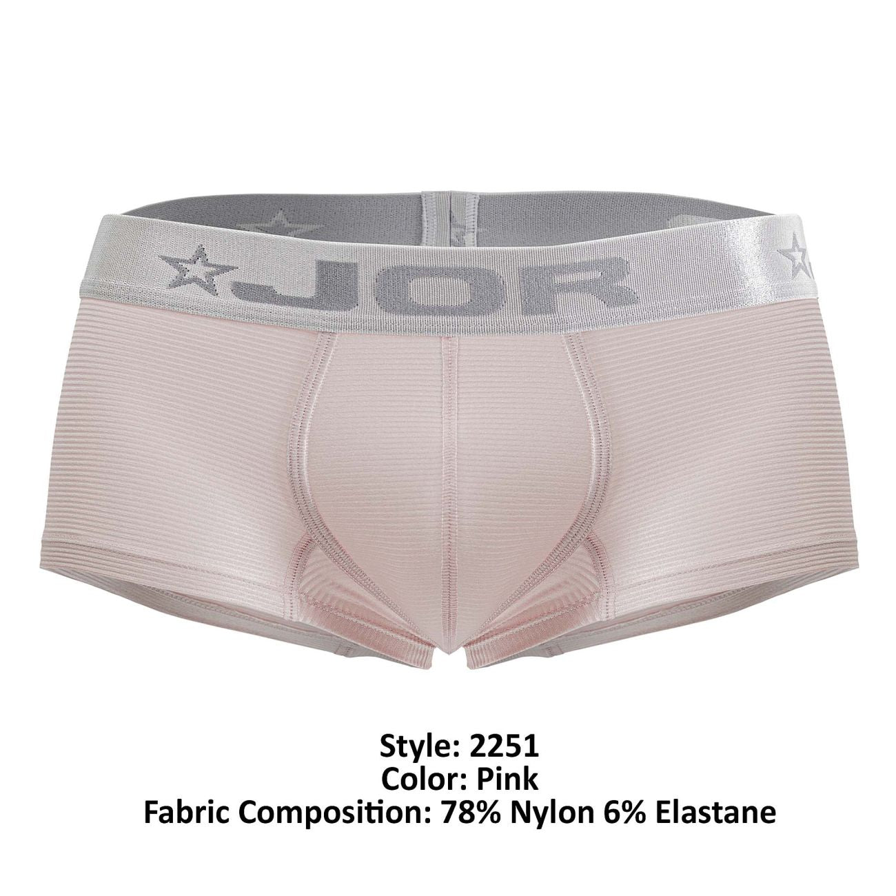 JOR 2251 Boxer brillant couleur rose