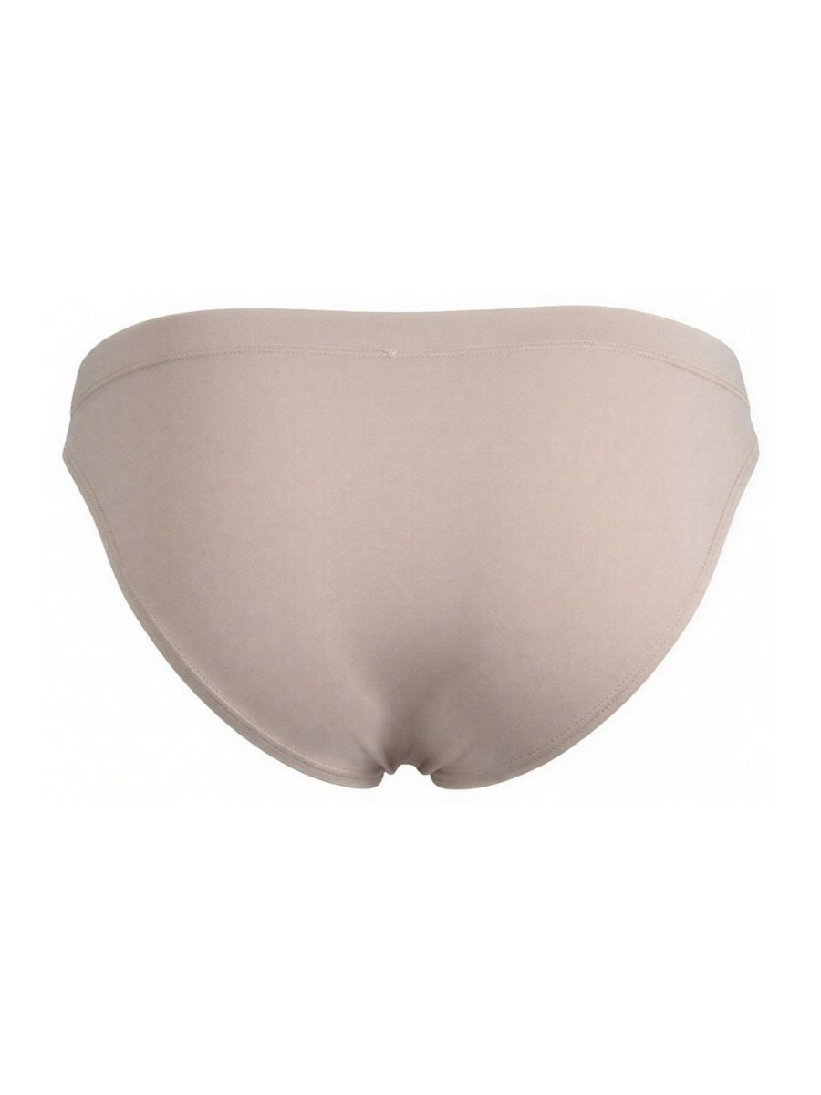 Beige seamless briefs jor 2348 invisible bikini with smooth stretchy fabric finish for comfortable wear