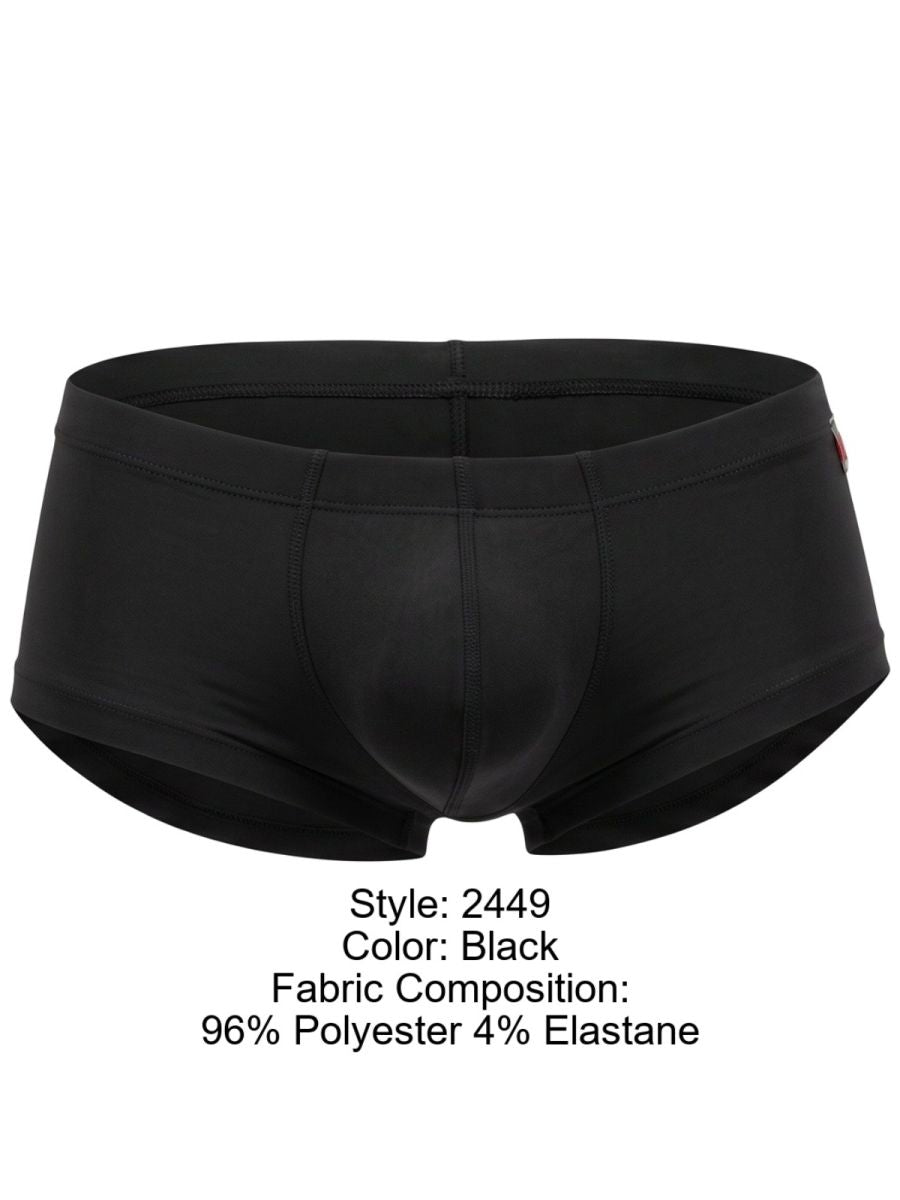 JOR 2449 Sous-vêtements pour hommes Trunks élégants et invisibles Couleur Noir