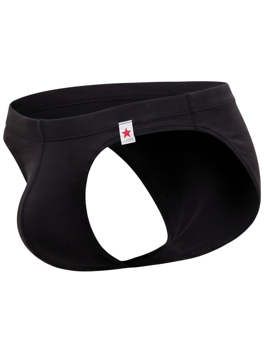 JOR 2450 Men's Underwear Invisible Briefs Sleek Comfort Color Black
