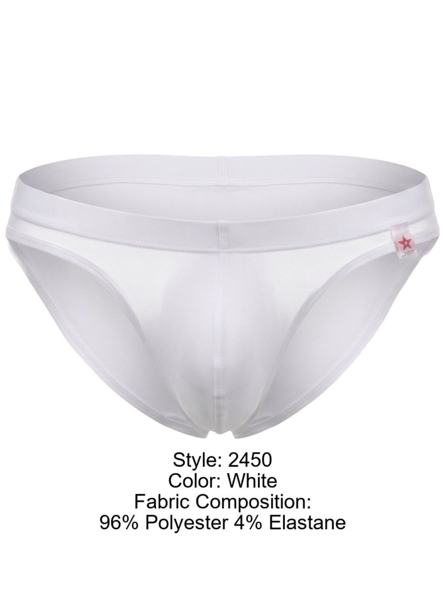 JOR 2450 Sous-vêtements masculins Slips invisibles Confort épuré Couleur Blanc