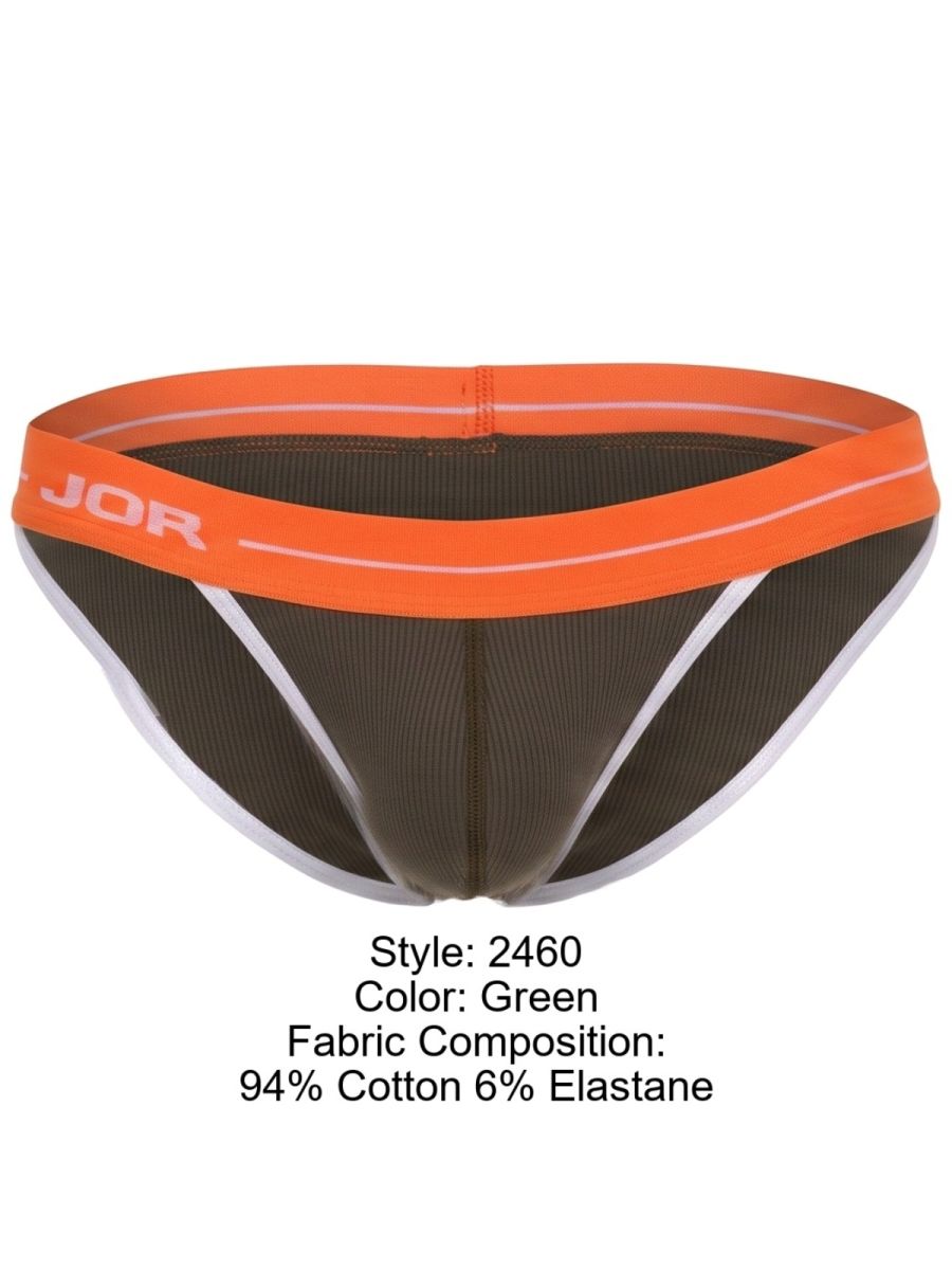 JOR 2460 Men's Underwear Rush Briefs Color Green