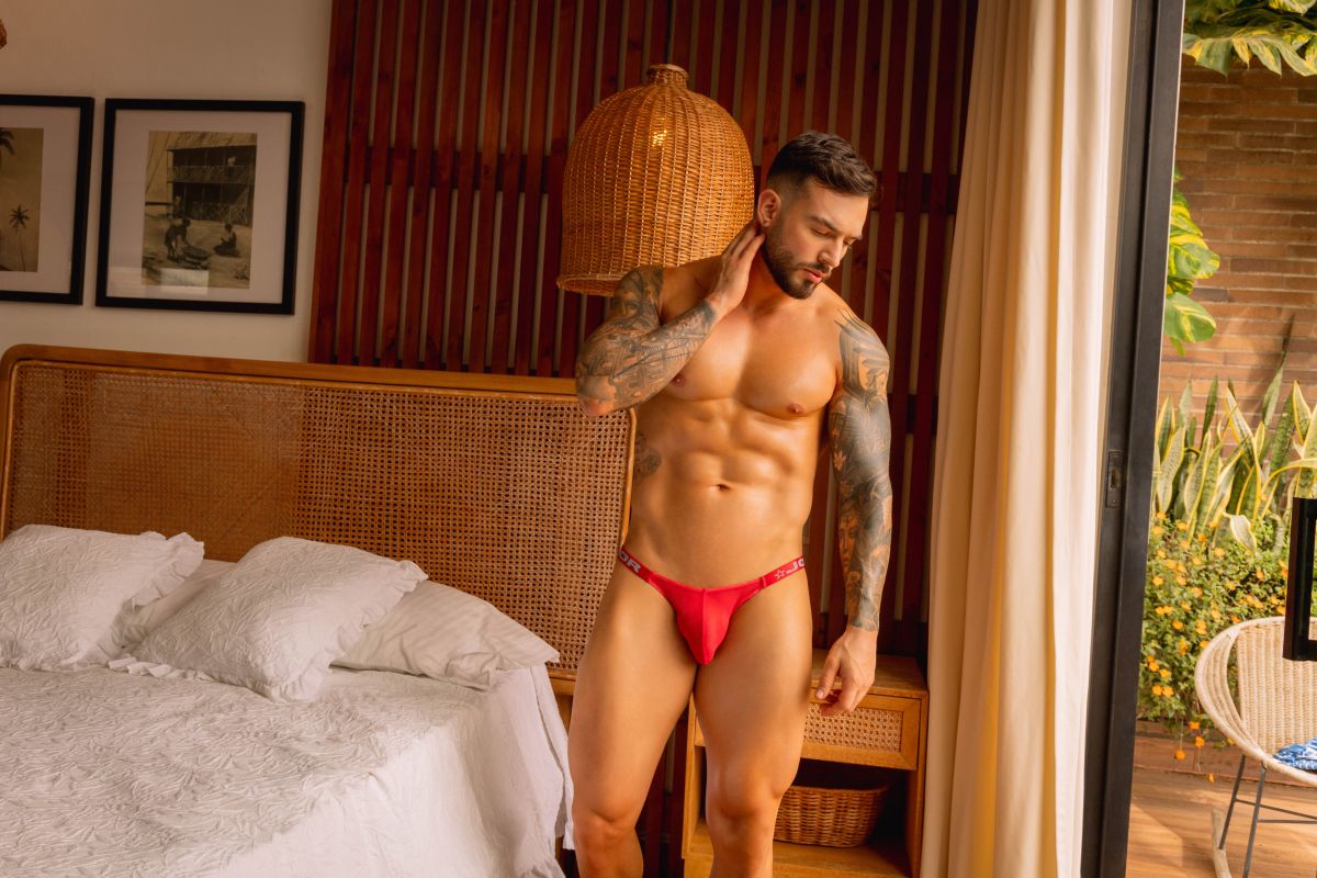 JOR 2464 Sous-vêtements Homme Frost Slips Couleur Rouge