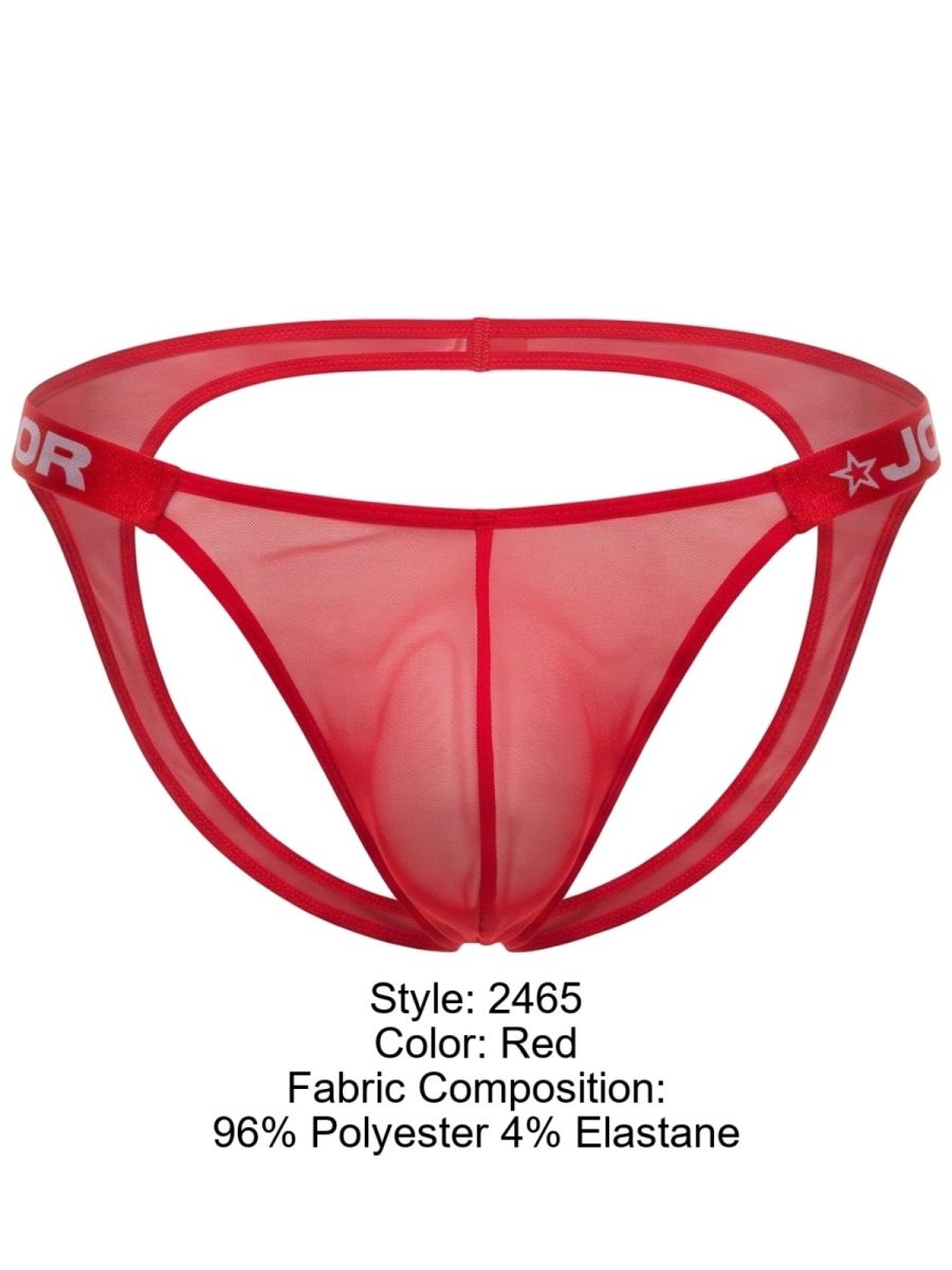 JOR 2465 Herren Unterwäsche Frost Atmungsaktiver Jockstrap Farbe Rot