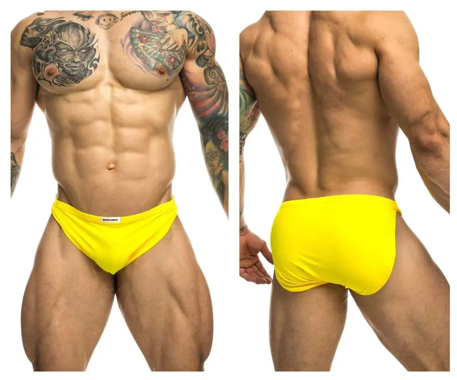 JUSTIN+SIMON Herrenunterwäsche XSJ09 Laufsportshorts Farbe Gelb