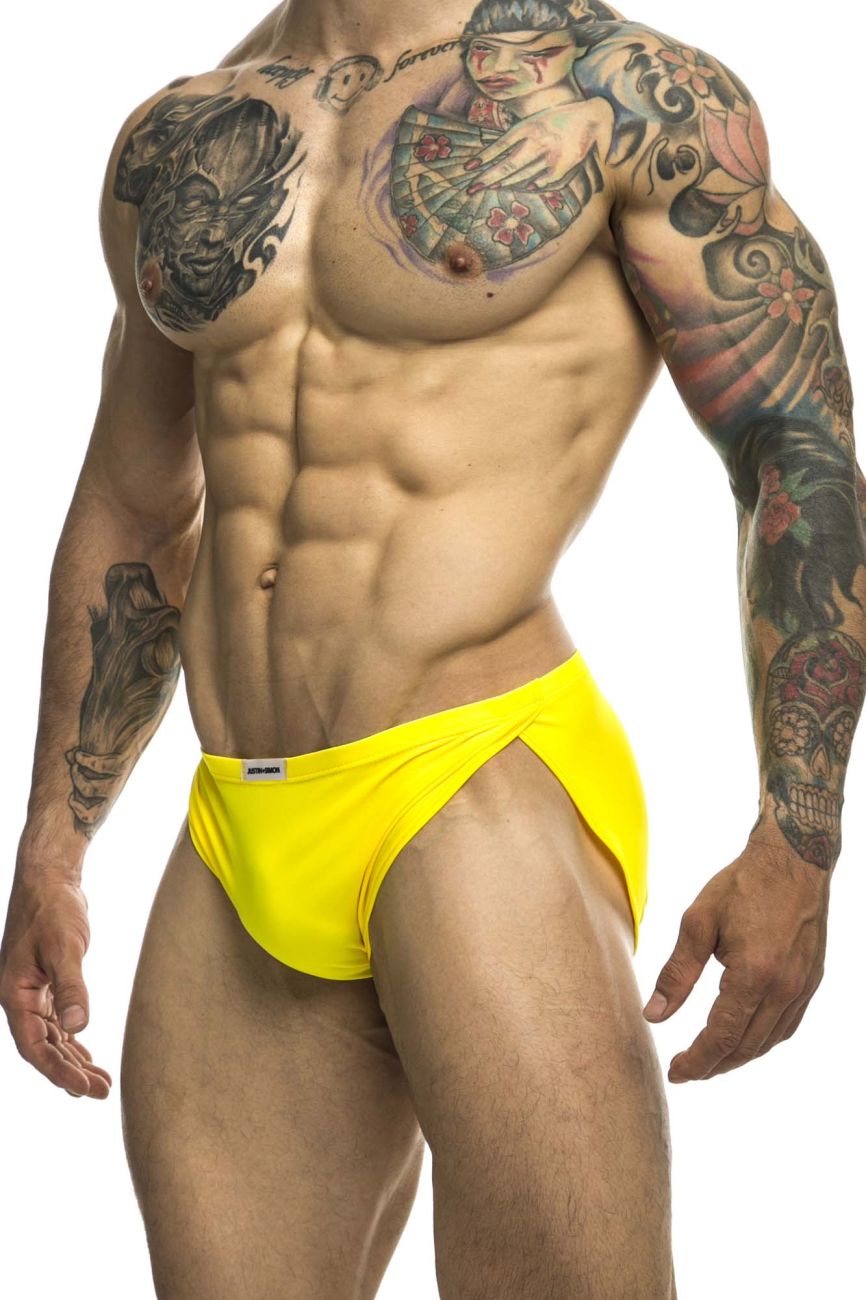 JUSTIN+SIMON Herrenunterwäsche XSJ09 Laufsportshorts Farbe Gelb